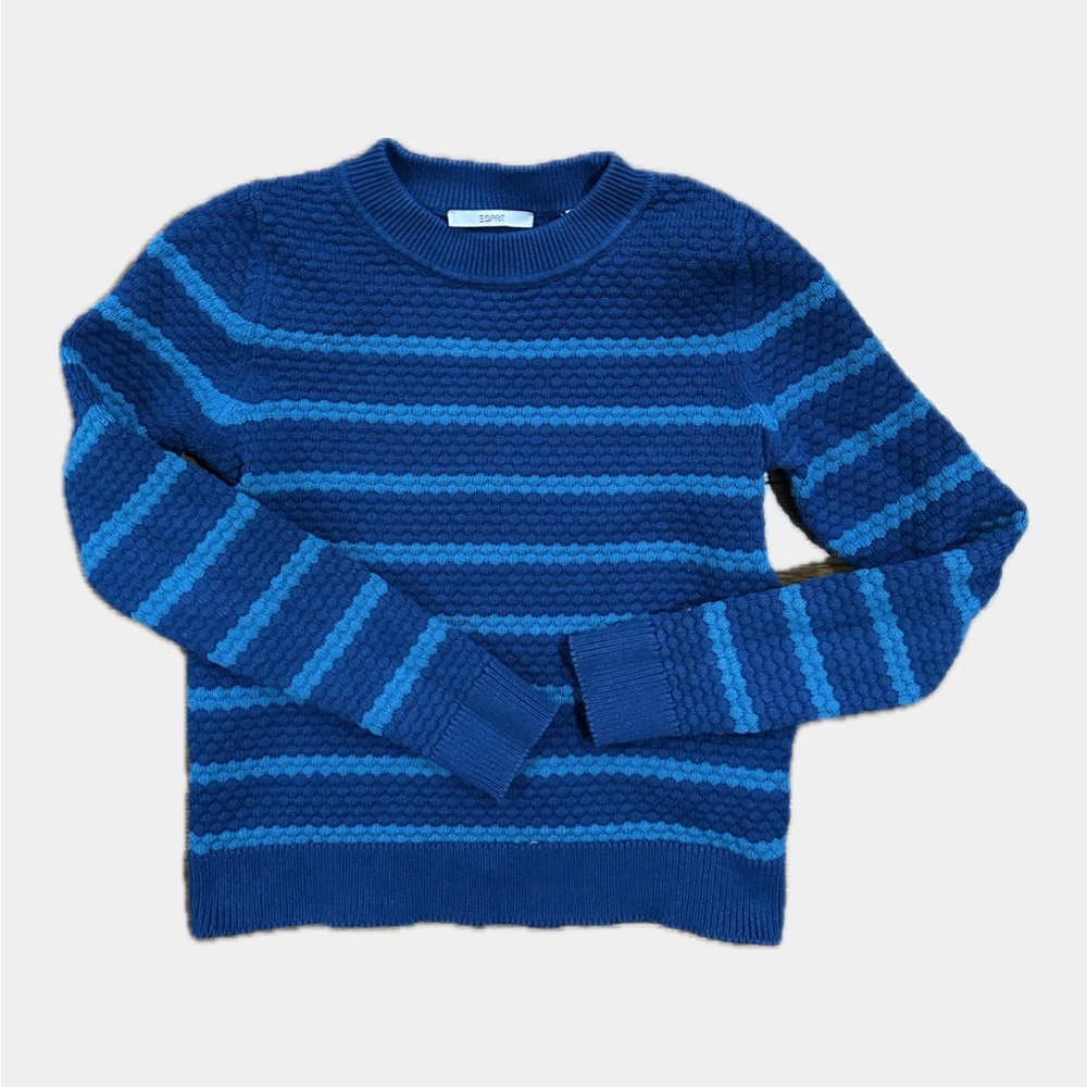 Esprit Textured Knit Sweater in Blue teal and turquoise